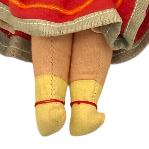 Vintage Cossack Traditional Folk Dancers Wedding Cloth Man Woman Attached Dolls - Picture 14 of 15